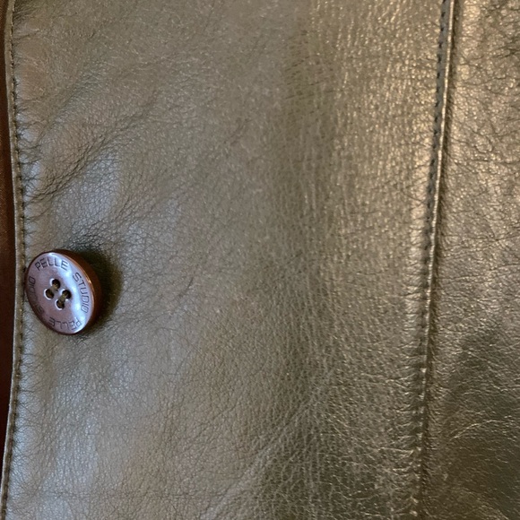 Vintage Pelle Studio Women’s Leather Jacket Button Up - Picture 6 of 6